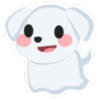 Ghost Dog Sticker - Ultra-Rare from Halloween 2025 Sticker Pack